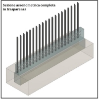 Sezione assonometrica completa in trasparenza 1