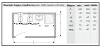 Distribuzione vaso bidet lavabo e piatto doccia 1